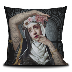 Housse coussin Sainte Rita